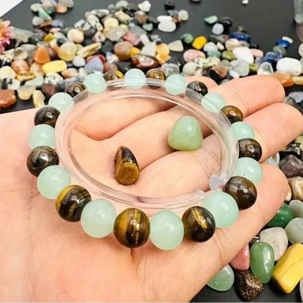 Money Magnet Green Agate & Yellow Tiger eye bracelet ✨​